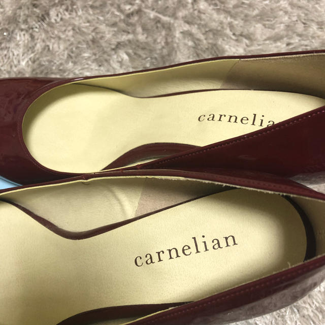 carnelian(カーネリアン)のカーネリアン ボルドーパンプス レディースの靴/シューズ(ハイヒール/パンプス)の商品写真