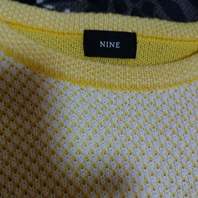 NINE(ナイン)のサボイア様専用NINE春物ニットイエロー美品ナイン レディースのトップス(ニット/セーター)の商品写真