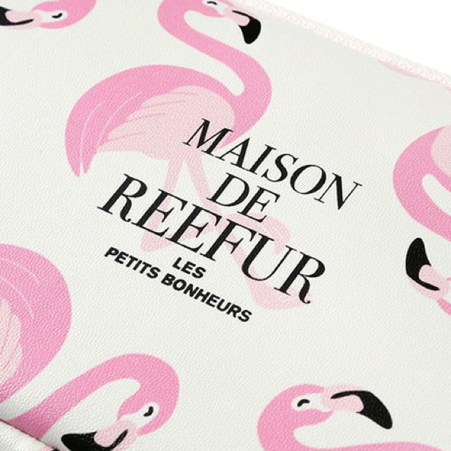 Maison de Reefur(メゾンドリーファー)の新品 MAISON DE REEFUR ♡ フラミンゴ ミニケース ホワイト ♡ レディースのファッション小物(ポーチ)の商品写真