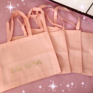 リズリサ(LIZ LISA)の☆リズリサLIZLISA☆定番ショップ袋4枚セット☆ピンク大(ショップ袋)