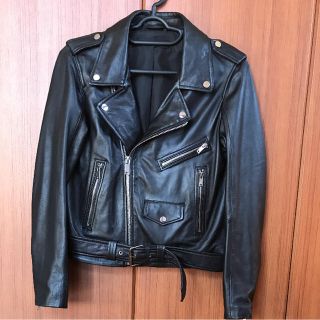 ザラ(ZARA)の☆ZARA ラムレザー ライダースジャケット ブラック 未使用☆(ライダースジャケット)