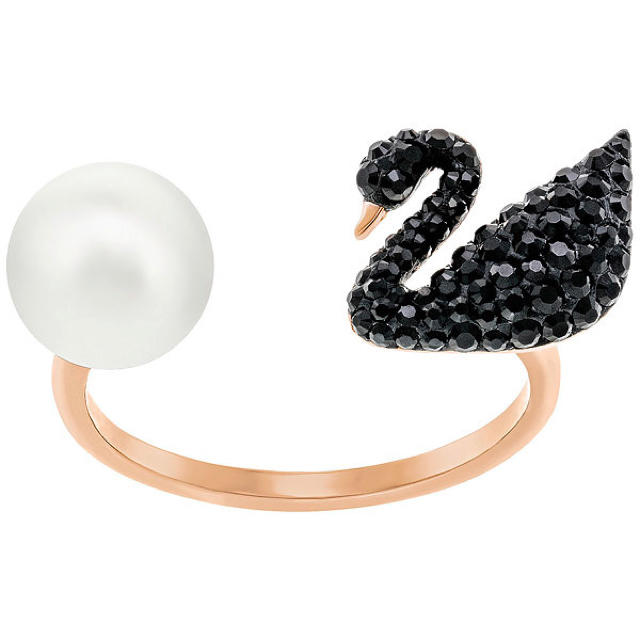 SWAROVSKI(スワロフスキー)の【新品・未使用】SWAROVSKI オープンリング ICONIQ SWAN 指輪 レディースのアクセサリー(リング(指輪))の商品写真