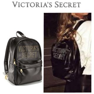 ヴィクトリアズシークレット(Victoria's Secret)の新品 ヴィクトリアシークレット リュック バッグクパック ブラック ロゴ  黒(リュック/バックパック)