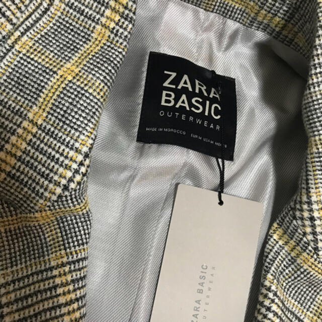 ZARA(ザラ)のこれぞ、早い者勝ち❗️ZARA 新品 チェック柄コート レディースのジャケット/アウター(チェスターコート)の商品写真