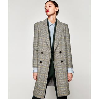 ザラ(ZARA)のこれぞ、早い者勝ち❗️ZARA 新品 チェック柄コート(チェスターコート)