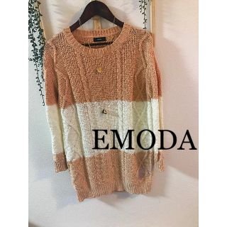 エモダ(EMODA)の☆EMODA☆バイカラーニットワンピース(ミニワンピース)