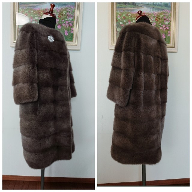 毛皮/ファーコートイタリア製、素敵な高級ミンクコート