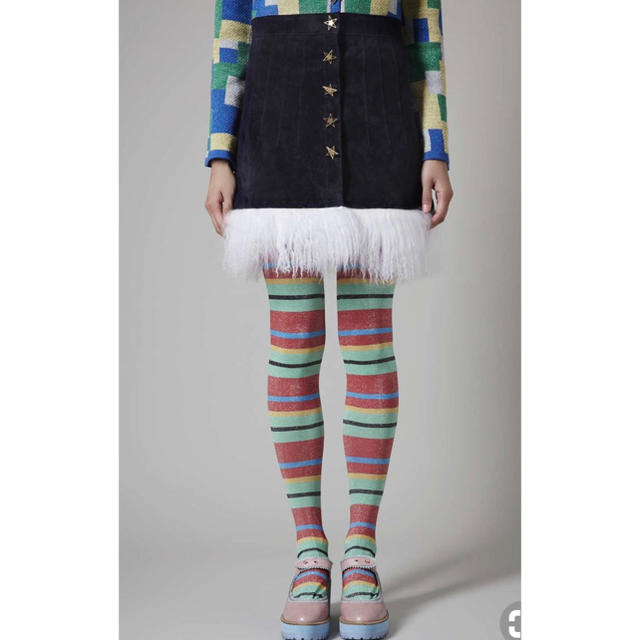 meadham kirchhoff レザー シェードファースカートスカート