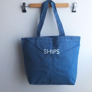 シップス(SHIPS)の新品未使用 SHIPS×MORE デニム風A4トートバック②A,B(トートバッグ)