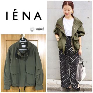 イエナ(IENA)の超美品❣️ IENA ナイロンストレッチBIGシルエットブルゾン カーキ 36(ブルゾン)