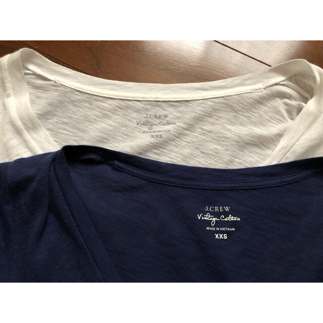 J.Crew(ジェイクルー)のPgr様専用★J CREW Tシャツ2枚セット 白 ネイビー レディースのトップス(Tシャツ(半袖/袖なし))の商品写真