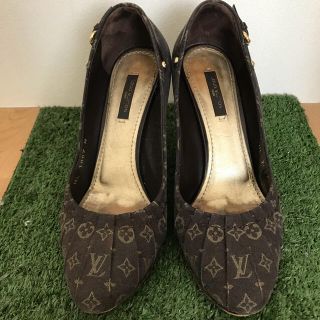 ルイヴィトン(LOUIS VUITTON)のLouis Vuitton＊モノグラムブラウンパンプス 36/(ハイヒール/パンプス)