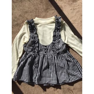 ザラ(ZARA)のZARA ◎重ね着キャミソールギンガムチェック柄◎(シャツ/ブラウス(半袖/袖なし))