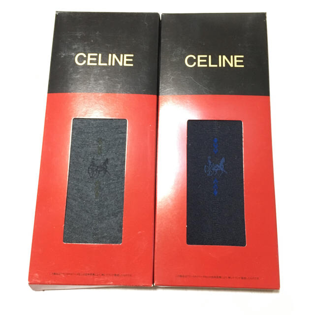 celine(セリーヌ)の新品 紳士 靴下☆セリーヌ 2足 メンズのレッグウェア(ソックス)の商品写真