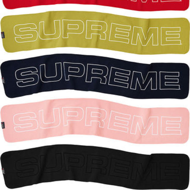 supreme マフラー 黒