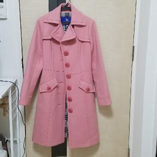 バーバリーブルーレーベル(BURBERRY BLUE LABEL)の★ピンクイチゴ様専用★バーバリーブルーレーベル バーバリー コート ピンク(ロングコート)