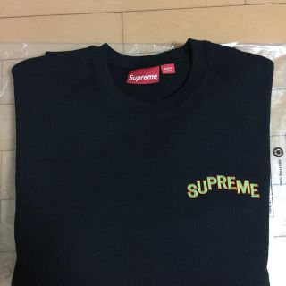 シュプリーム(Supreme)の17aw Supreme Step Arc Crewneck ブラック(スウェット)