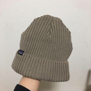 パタゴニア(patagonia)のパタゴニア 未使用 ベージュ(ニット帽/ビーニー)