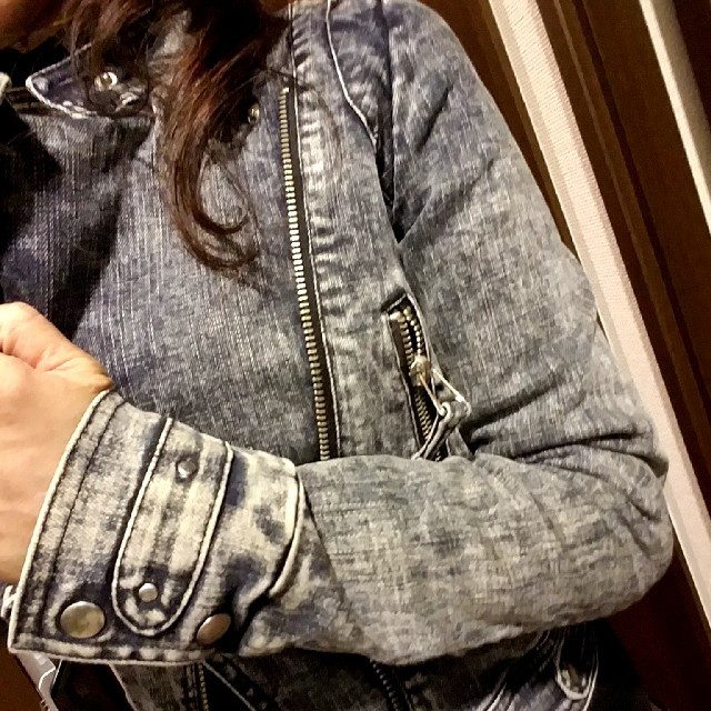 MURUA(ムルーア)のMURUA ライダースジャケット レディースのジャケット/アウター(Gジャン/デニムジャケット)の商品写真