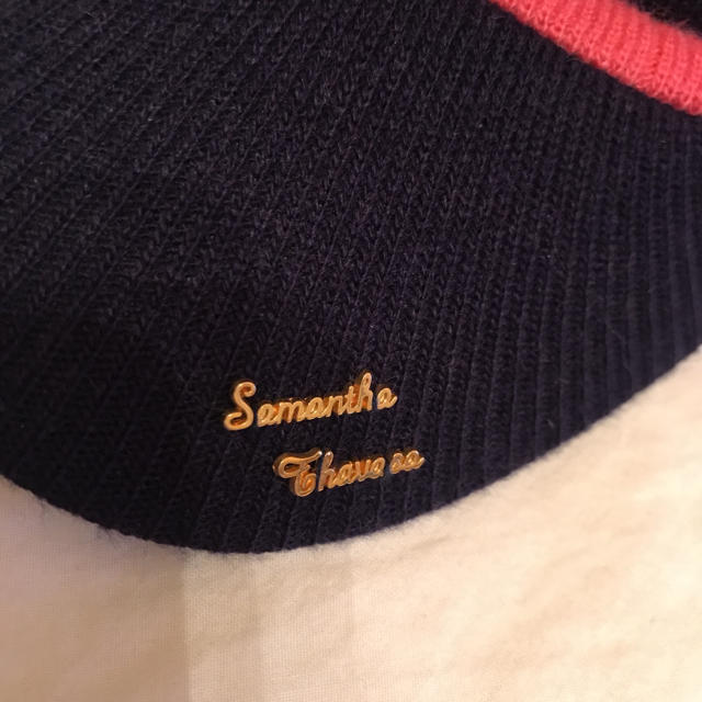 Samantha Thavasa(サマンサタバサ)のサマンサタバサ ゴルフニット帽 レディースの帽子(ニット帽/ビーニー)の商品写真