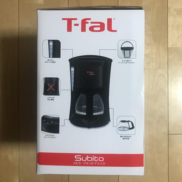 T-fal(ティファール)の【新品未開封、送料無料】T-fal コーヒーメーカー スマホ/家電/カメラの調理家電(コーヒーメーカー)の商品写真