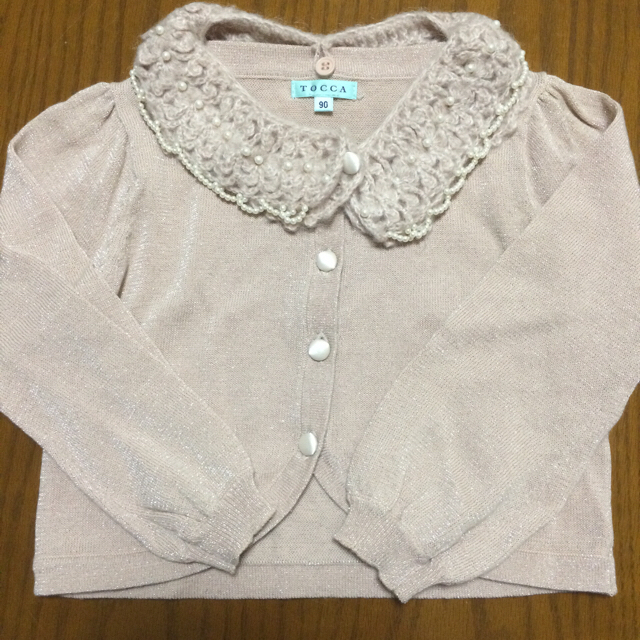 TOCCA(トッカ)の【美品】TOCCA トッカ ラメ入り カーディガン ボレロ キッズ/ベビー/マタニティのキッズ服女の子用(90cm~)(カーディガン)の商品写真