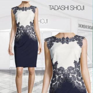 タダシショウジ(TADASHI SHOJI)の【新品】希少サイズ！TADASHI SHOJI◆タイトワンピース ドレス(ひざ丈ワンピース)