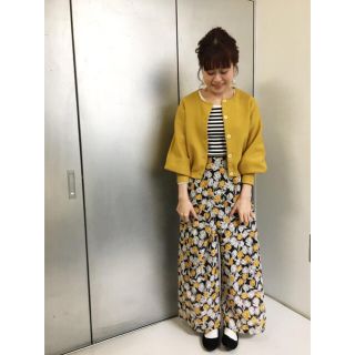 ドットアンドストライプスチャイルドウーマン(Dot&Stripes CHILDWOMAN)の値下げしました！ラッセルチューリッププリントワイドパンツ(カジュアルパンツ)