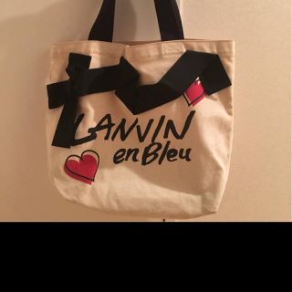 ランバンオンブルー(LANVIN en Bleu)のりぃ様ご専用 ランバンオンブルー リボン トートバッグ(トートバッグ)