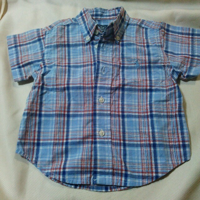 POLO RALPH LAUREN(ポロラルフローレン)のPOLORALPL チェックシャツ12M キッズ/ベビー/マタニティのキッズ服男の子用(90cm~)(その他)の商品写真