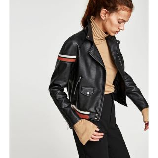 ザラ(ZARA)の日曜まで❗️売れなければ姪にあげます。ZARA 新品 フェイクレザージャケット(ライダースジャケット)