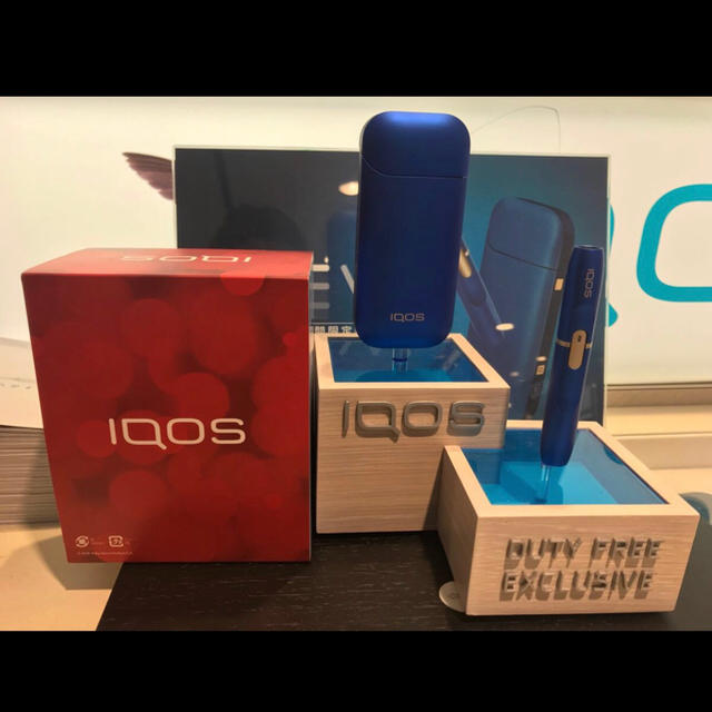 国内 IQOS 2.4plus 青 9/20成田空港で購入 新品未開封