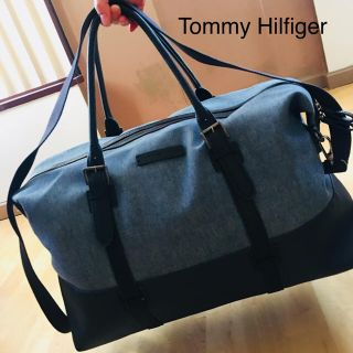 トミーヒルフィガー(TOMMY HILFIGER)の【新品未使用】★TOMMY HILFIGER 綿帆布 + レザー ボストンバッグ(ボストンバッグ)