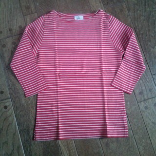  赤×白ボーダー七分Tシャツ♪(Tシャツ(長袖/七分))