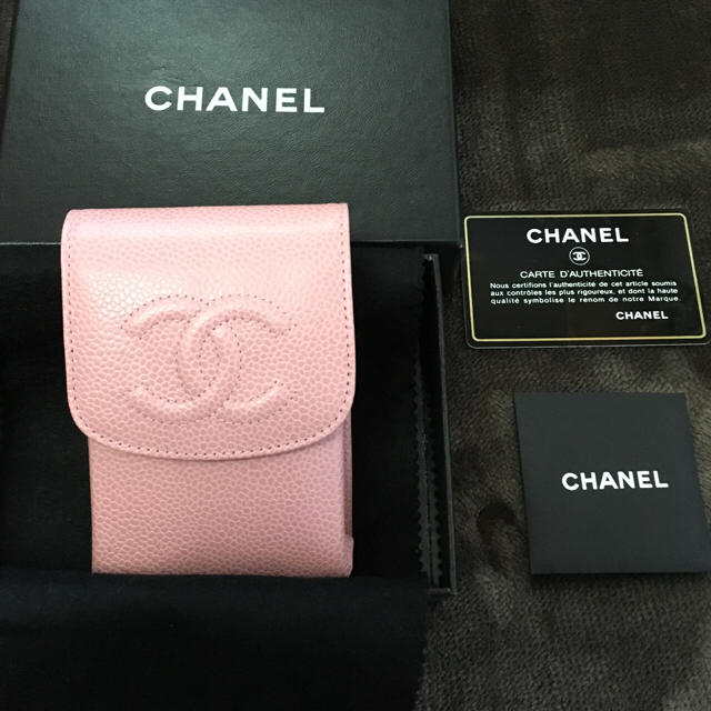 新品 シャネル タバコケース ピンク CHANEL シガレットケース タバコ入れタバコグッズ