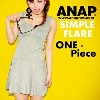 アナップ(ANAP)のアナップ グレー ワンピ チュニック ANAP(タンクトップ)