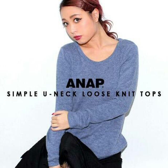 ANAP(アナップ)のANAP アナップ 新品シンプルニットトップス レディースのトップス(ニット/セーター)の商品写真