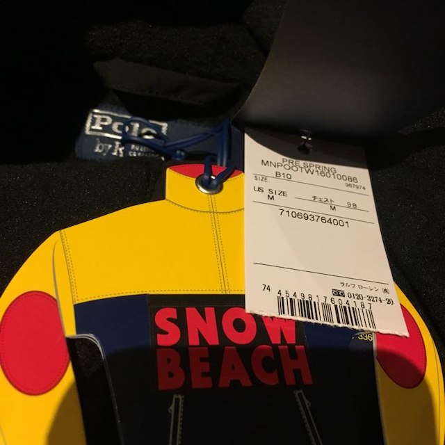 POLO RALPH LAUREN(ポロラルフローレン)のM POLO snow beach ポロ ラルフローレン プルオーバー  黒 メンズのジャケット/アウター(ブルゾン)の商品写真