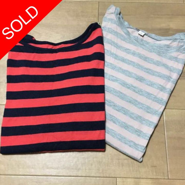 希少 黒入荷! GAP - ☆同梱500円!!☆ギャップ ボーダーTシャツ 2枚