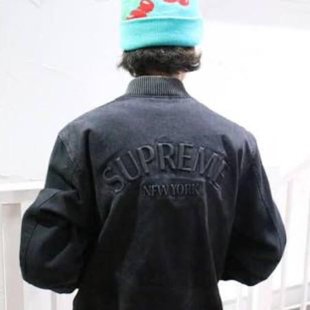 Supreme 14AW Denim Twill Varsity Jacketシュプリーム