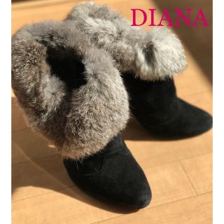 ダイアナ(DIANA)のちはる様 専用♡  DIANA ♡ ダイアナ ラビットファー付 ショートブーツ(ブーツ)