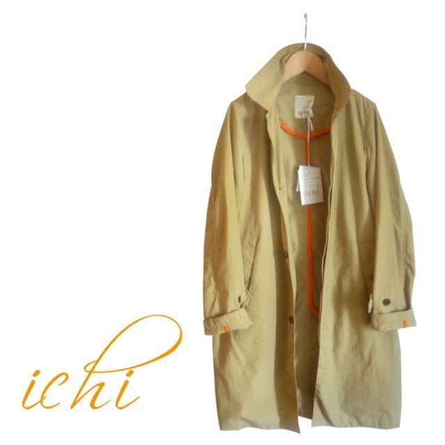 ICHI☆ナイロンロングジャケット レディースのジャケット/アウター(テーラードジャケット)の商品写真