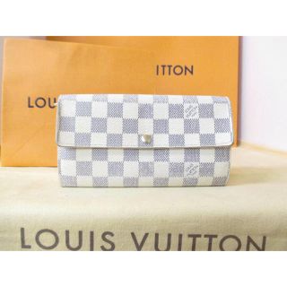 ルイヴィトン(LOUIS VUITTON)のルイヴィトン/長財布/ポルトフォイユ・サラ/アズールサラ/ダミエ(財布)
