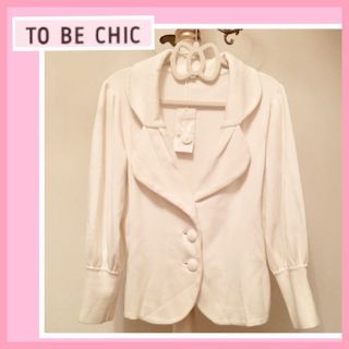 トゥービーシック(TO BE CHIC)のTO BE CHIC✨お値下げ✨未使用タグ付き☆ふんわりカジュアルジャケット(テーラードジャケット)