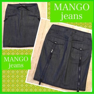 マンゴ(MANGO)のMANGO☆未使用☆デニムスカート(ミニスカート)