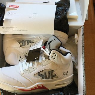 シュプリーム(Supreme)の新品未使用 supreme x Nike Air jordan5 jordan5(スニーカー)