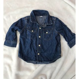 ベビーギャップ(babyGAP)のbabyGAP デニムシャツ 70cm(シャツ/カットソー)