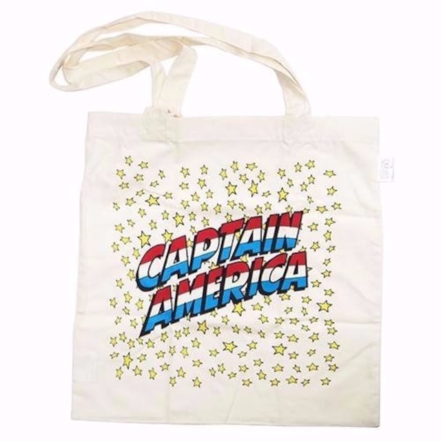 新品 キャプテン・アメリカ エコマーク付きコットンバッグ メンズのバッグ(エコバッグ)の商品写真