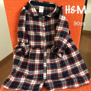 エイチアンドエム(H&M)のH&M  チェックワンピース(ワンピース)