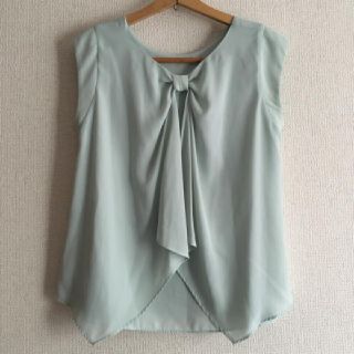 ペルルペッシュ(Perle Peche)のPerle peche ミントグリーン♡シフォントップス(シャツ/ブラウス(半袖/袖なし))